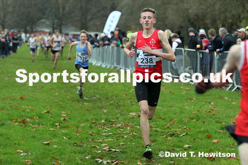 Boys under-15s, 2019 European Cross Country Trials and British Cross Challenge, Sefton Park, Liverpool.  Photo: David T. Hewitson/Sports for All Pics